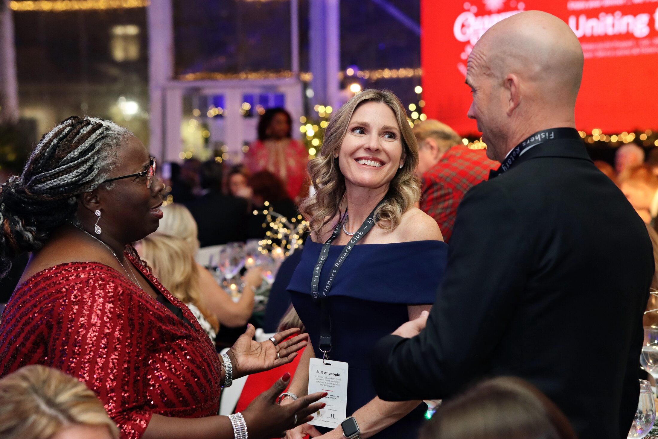 Guests in conversation at the 2025 Charity Ball
